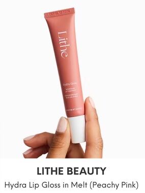 LITHE BEAUTY Hydra Lip Gloss in Plush (Mauve Rose), Full Size (15 ml)
